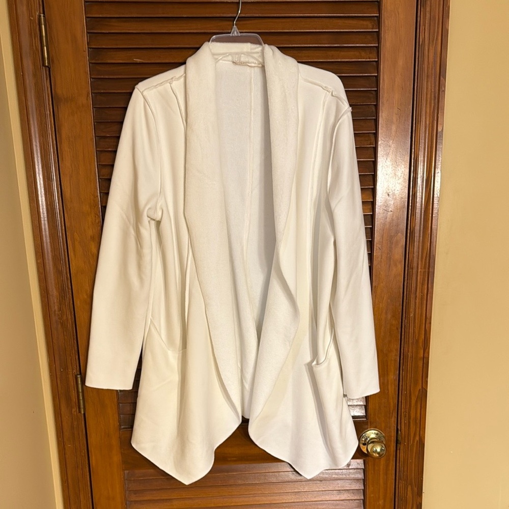 Soft Surroundings Cream Open Front Cardigan - Picture 1 of 4